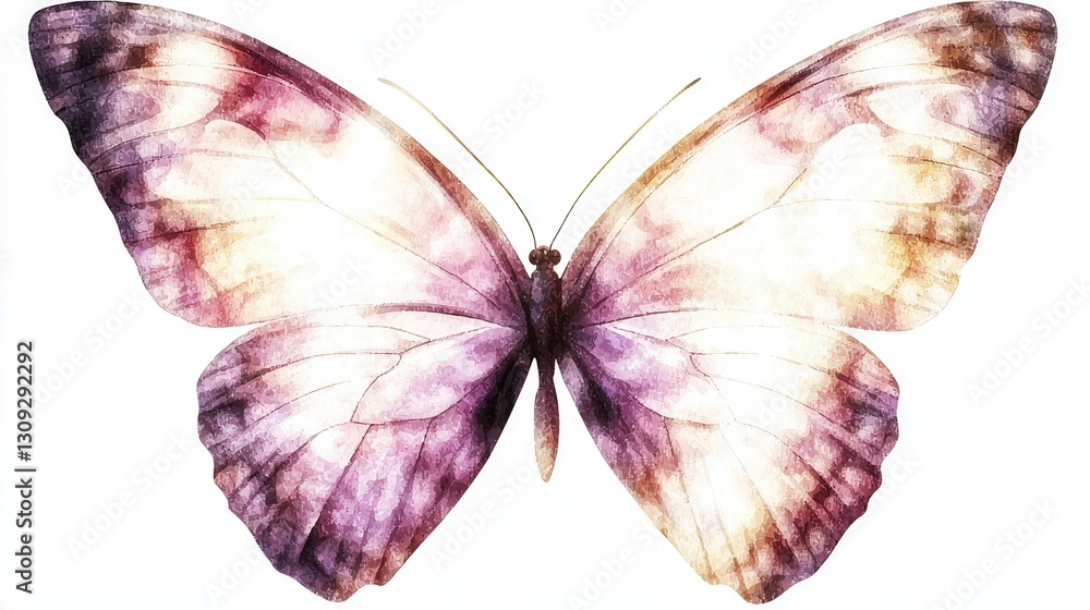 Poster a vibrant pink butterfly with intricately detailed and patterned wings that create a captivating eth