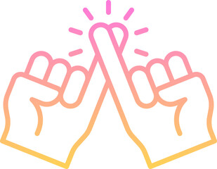 Pinky promise icon