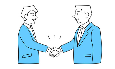 握手をするビジネスマン