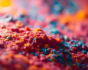Obraz premium Synthetic Textured Background with Intense Colors