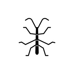 Bug Stick glyph icon
