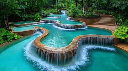 The awe-inspiring Erawan Waterfall in Kanchanaburi with its cascading turquoise pools surrounded by dense jungle