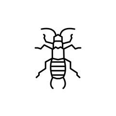 Earwig line icon