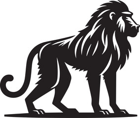 black Baboon clip art vector, Baboon silhouette vector, Baboon vector illustration, Baboon logo vector, Baboon vector icon, Baboon silhouette vector isolated on white background full body
