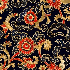 Indonesian Batik Pattern Seamless