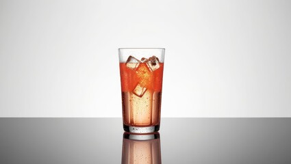 glass of cola with ice on the table, water advertising, glass of beer, glass of cola