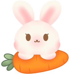 Cute bunny and Easter things for Easter 