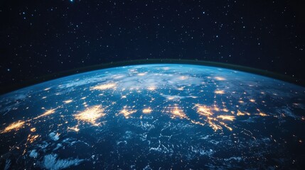 Obraz premium Exploring earth from space earth image outer space aerial view planetary perspective