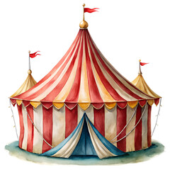 circus tent isolated on transparent background