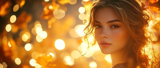 Fototapeta premium Autumnal Beauty in Golden Light
