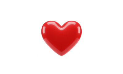 Fototapeta premium Valentine red heart icon. Heart shape Isolated on white background.