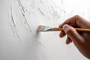 White Wall Painting in Progress