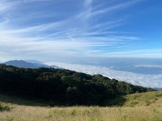 sunset in the mountains