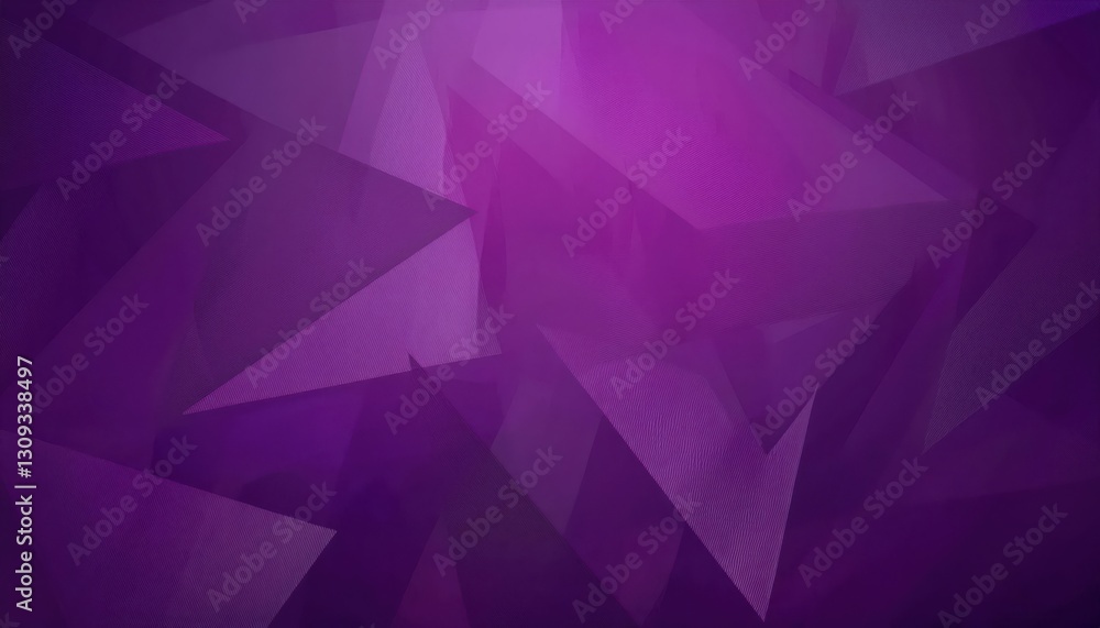 Fototapete geometric abstract purple background with layered translucent angular shapes, modern digital texture for design and branding

