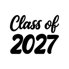 Class of 2027 Modern Hand-Lettered