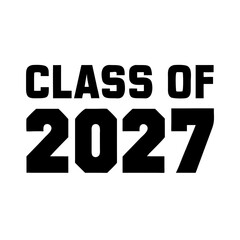 Class of 2027 University Block Letter Logo