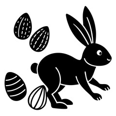 vector illustration of easter bunny
