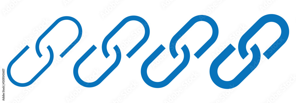 Poster link icon isolated on white background. external link symbol icon vector. connection, hyperlinks, an
