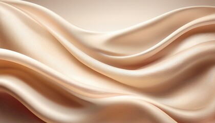 Obraz premium Silky Beige Gradient. Soothing light beige to milky white blend. Elegant, soft texture. Calming, neutral background.