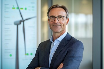 A corporate ESG report on green energy socl metrics showcasing renewable energy business practices