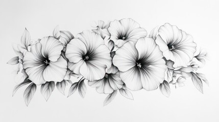 Elegant monochrome floral arrangement