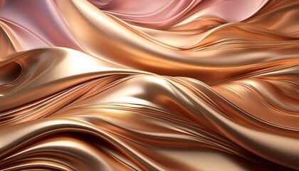 Obraz premium Satin Gold Gradient. Soft gold to subtle rose gold blend. Elegant, delicate texture. Refined background.