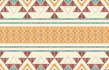Geometric ethnic pattern seamless, Native American ethnic design, Southwestern decor design for background ,curtain, carpet, wallpaper, clothing, wrapping, Batik, vector illustration.