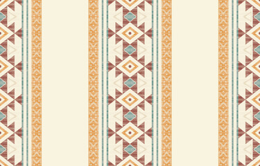 Geometric ethnic pattern seamless, Native American ethnic design, Southwestern decor design for background ,curtain, carpet, wallpaper, clothing, wrapping, Batik, vector illustration.