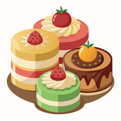 illustration-of-cakes-isolated-on-white-background.eps