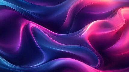 Obraz premium Beautiful Abstract Waves in Shades of Blue and Pink Creating a Mesmerizing Visual Harmony