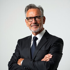 Es un hombre guapo y con una sonrisa maravillosa. Es el representante de la empresa. Un caballero con gafas.La barba te queda bien y el peinado es genial.