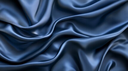 Fototapeta premium Abstract flowing silk fabric texture, beautiful iridescent satin background 