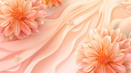A beautiful peach-colored gradient background vector, designed for elegant and soft digital artwork or wallpaper.
