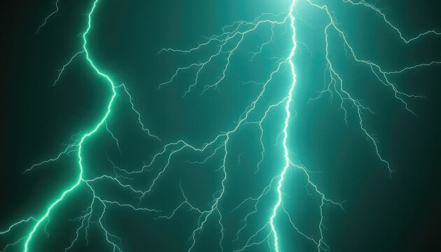 Electric thunder lightning dazzling display of nature raw energy in dark and stormy night
