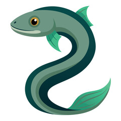 Obraz premium illustration-of-eel-isolated-on-white-background-- (2).eps