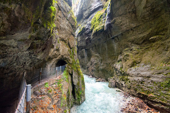 Partnachklamm Gorge in Bavaria - Germany