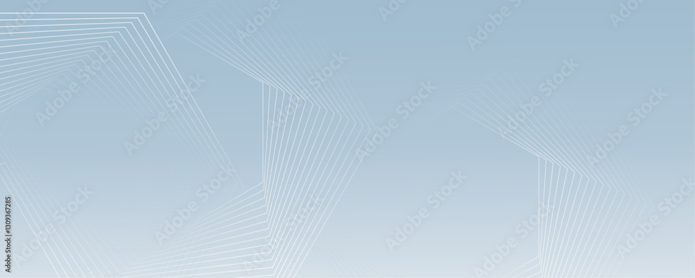 Poster abstract white and light blue color geometric shape and lines seamless pattern background design.