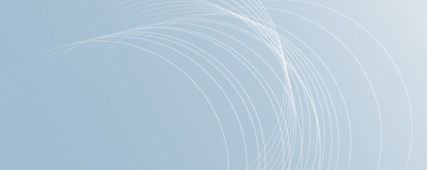 Abstract white and light blue color geometric shape and lines seamless pattern background design.