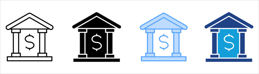 Savings Icon Set Multiple Style Collection