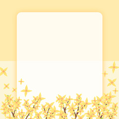 봄 꽃 배경 일러스트 포스터