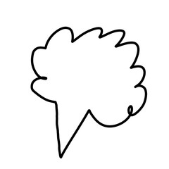vector illustration of a speech bubble