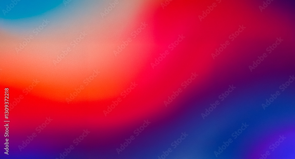 Poster Vibrant colors blend in a smooth gradient, creating a blurry abstract background with a dreamy and artistic feel.