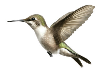 Obraz premium PNG Hummingbird illustration wildlife feathers.