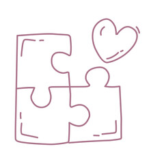 Valentine day coquettish illustration