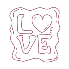 Valentine day coquettish illustration