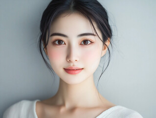 Fototapeta premium 透明感のある美人ポートレート