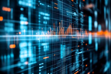 Dynamic Data Visualization: Futuristic Tech Interface