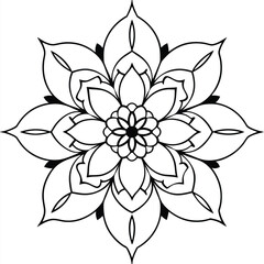 floral mandalas featuring flower like motifs