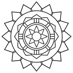 Fototapeta premium Kalachakra mandala a complex Buddhist mandala