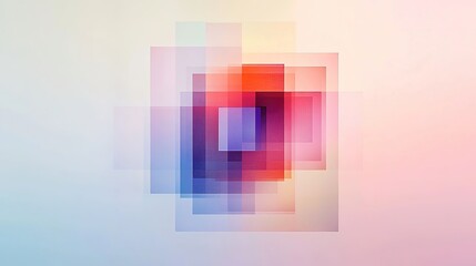Fototapeta premium Colorful Geometric Mosaic Symbolizing Diversity and Unity in Harmony